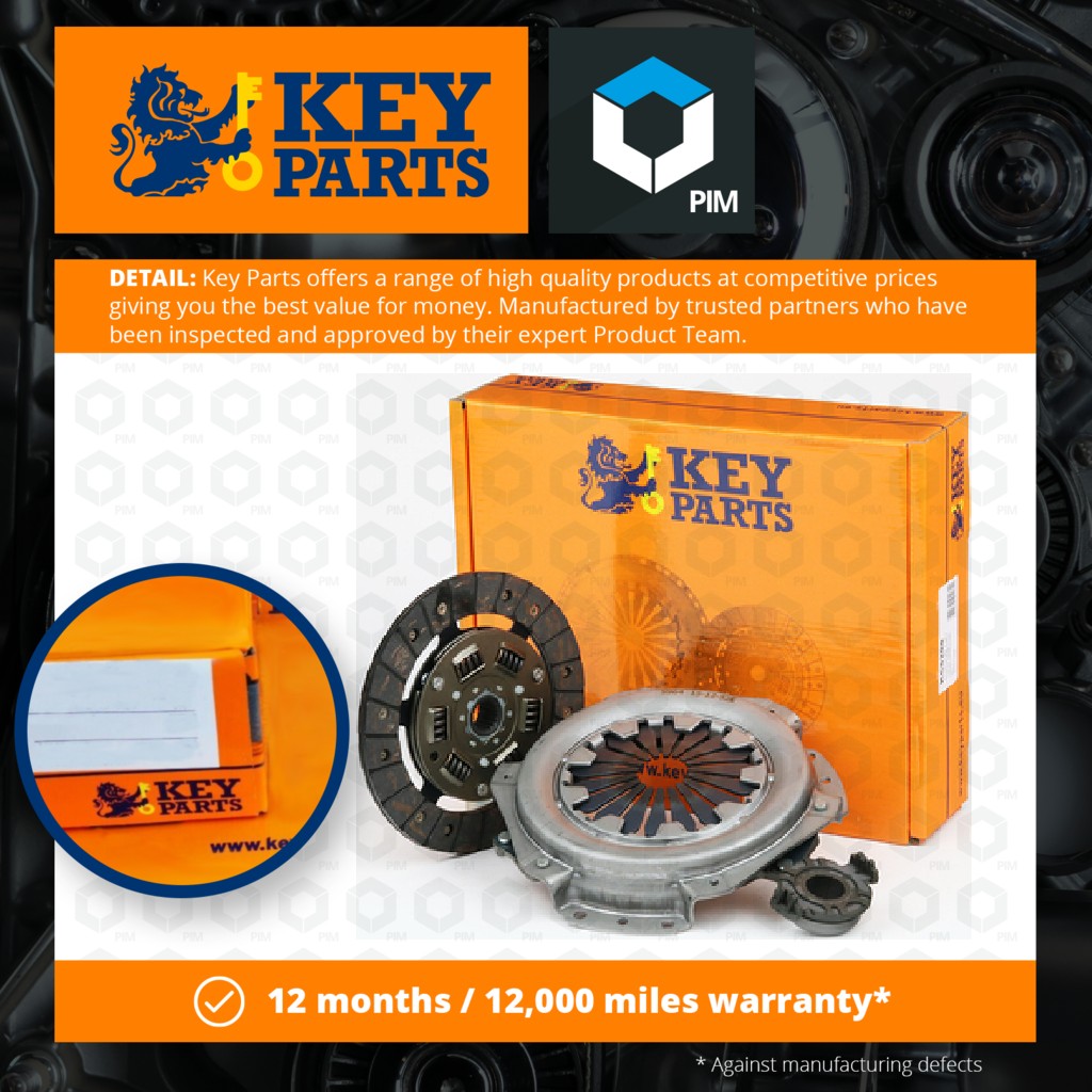 Key Parts Clutch Kit 3pc (Cover+Plate+Releaser) KC6208 [PM1190100]