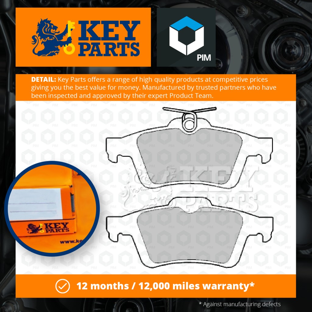 Key Parts Brake Pads Set Rear KBP2403 [PM1190088]