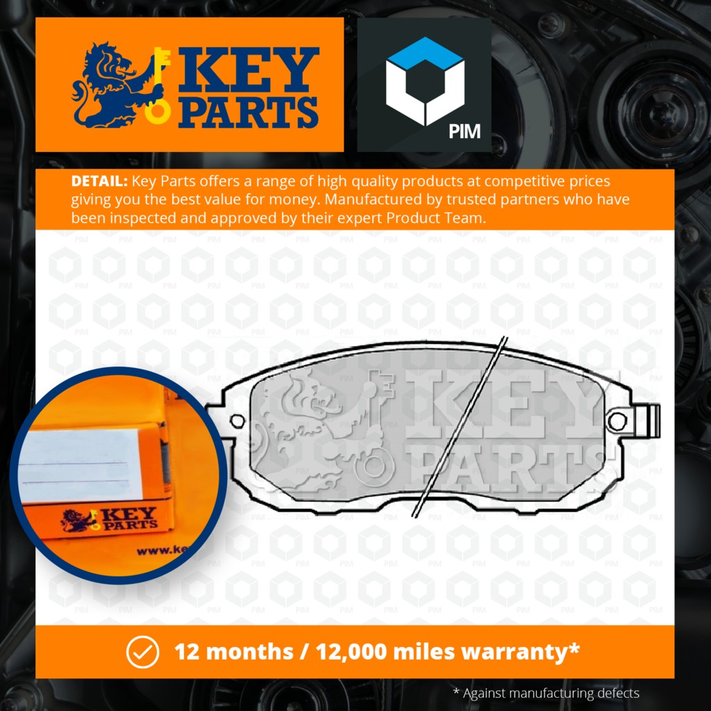 Key Parts Brake Pads Set Front KBP2282 [PM1190077]