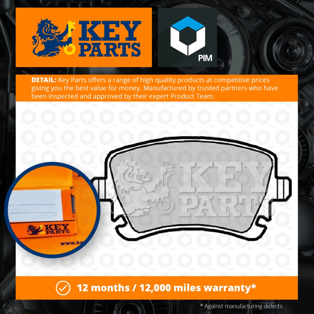Key Parts Brake Pads Set Rear KBP2139 [PM1190052]