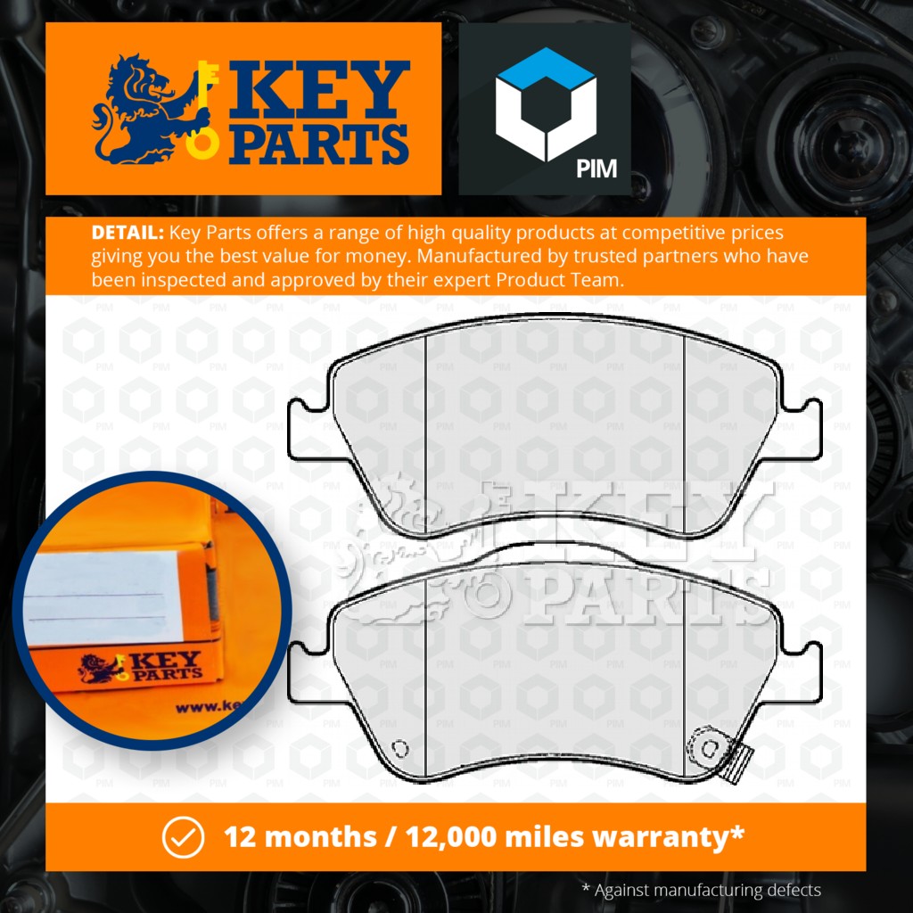 Key Parts Brake Pads Set Front KBP2083 [PM1190035]