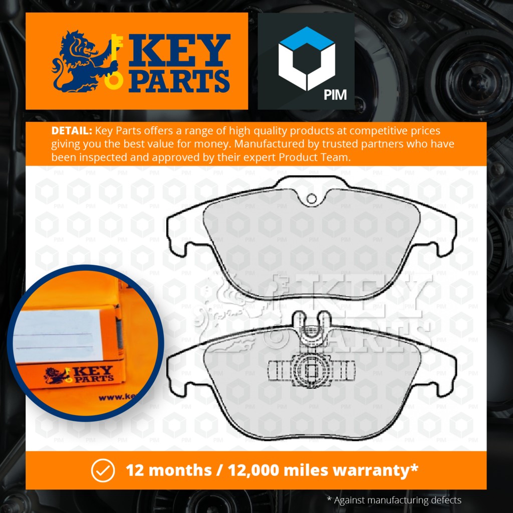 Key Parts Brake Pads Set Rear KBP2062 [PM1190022]