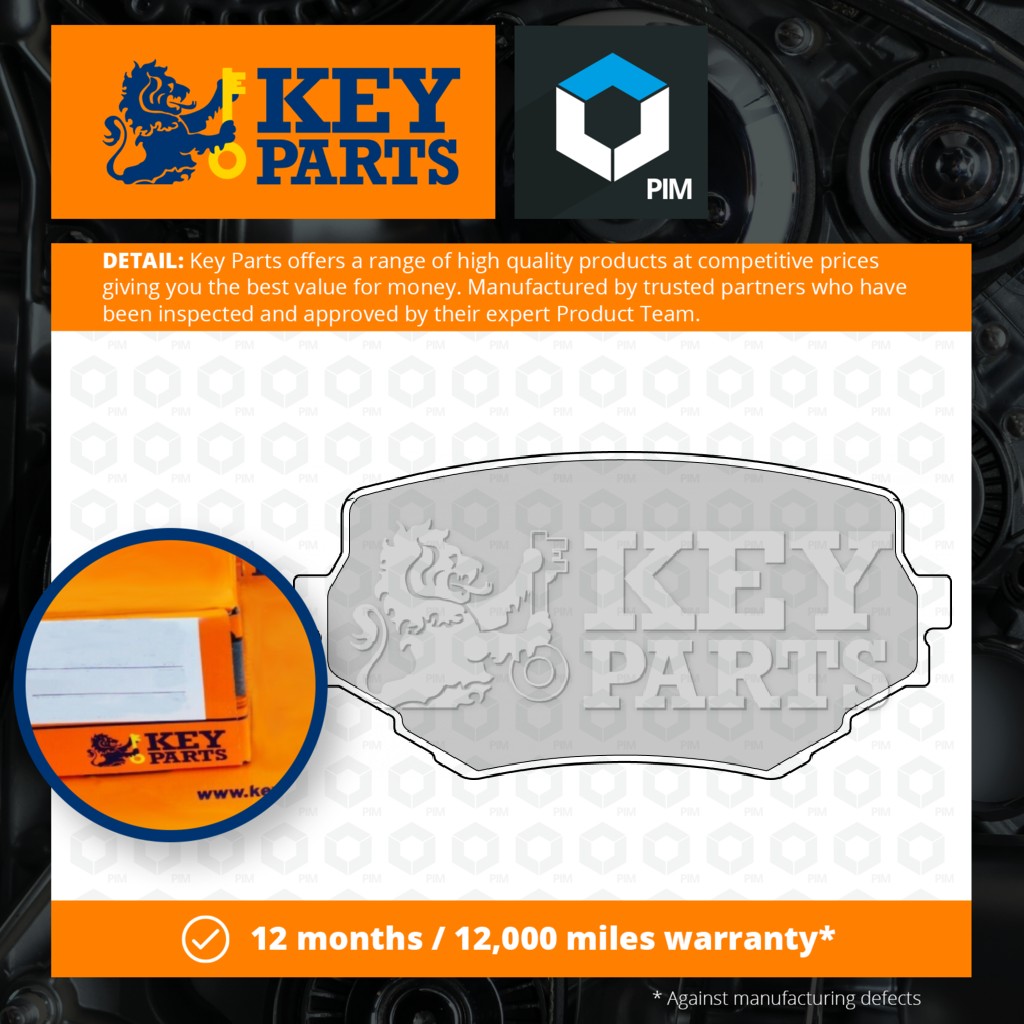 Key Parts Brake Pads Set Front KBP1597 [PM1189804]