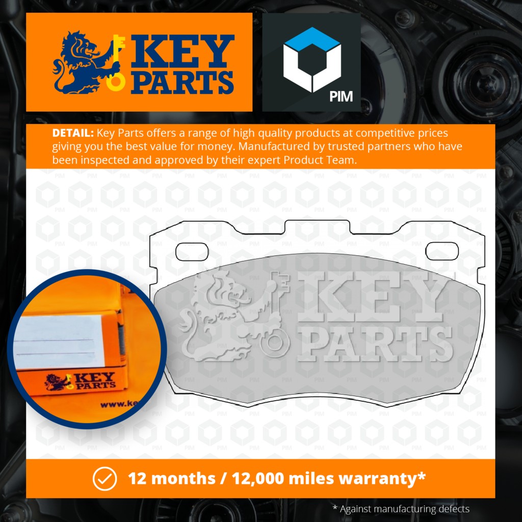 Key Parts Brake Pads Set Front KBP1571 [PM1189801]