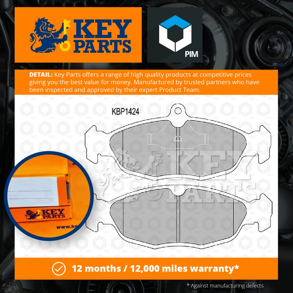 Key Parts Brake Pads Set KBP1424 [PM1189772]