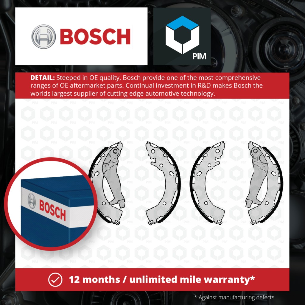 Bosch Brake Shoes Set F026008023 [PM1137695]
