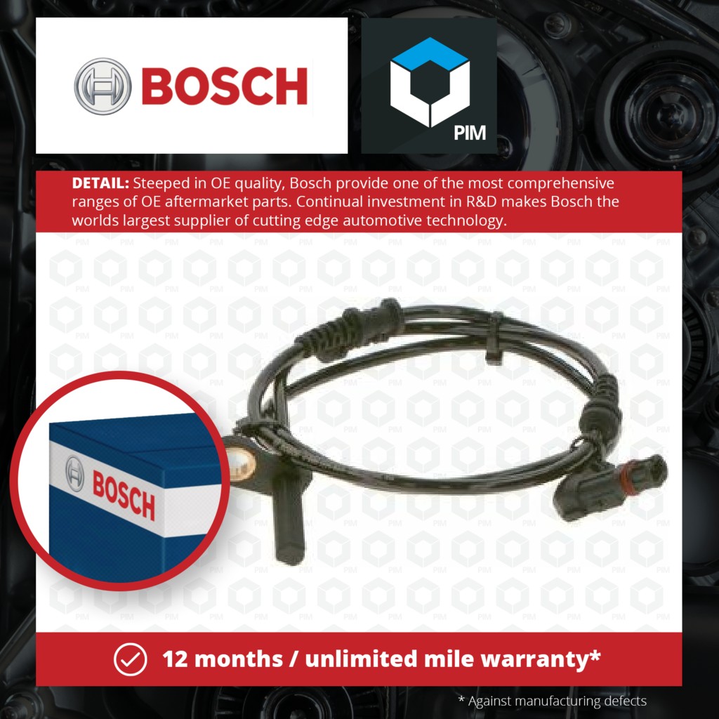 Bosch ABS Sensor Front 0986594593 [PM1116726]