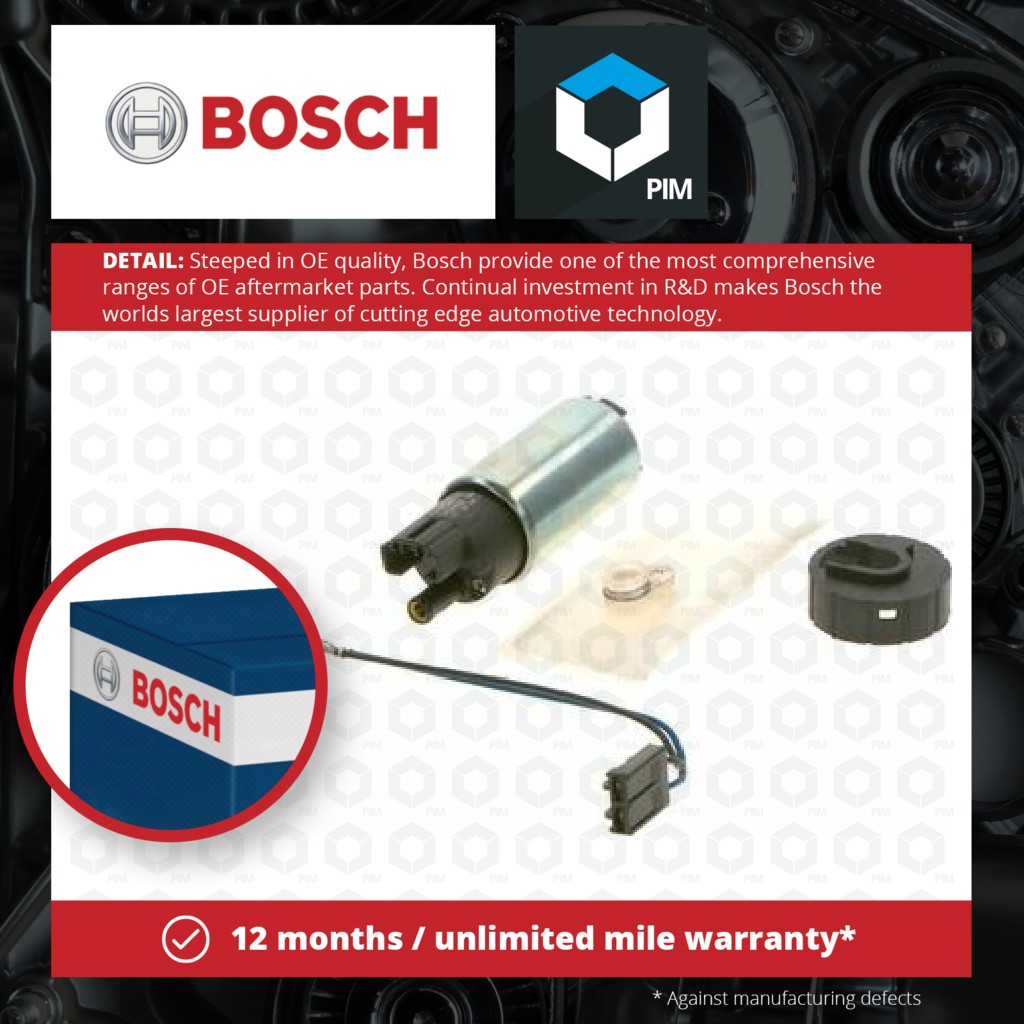 Bosch Fuel Pump In tank 0986580942 [PM1116690]