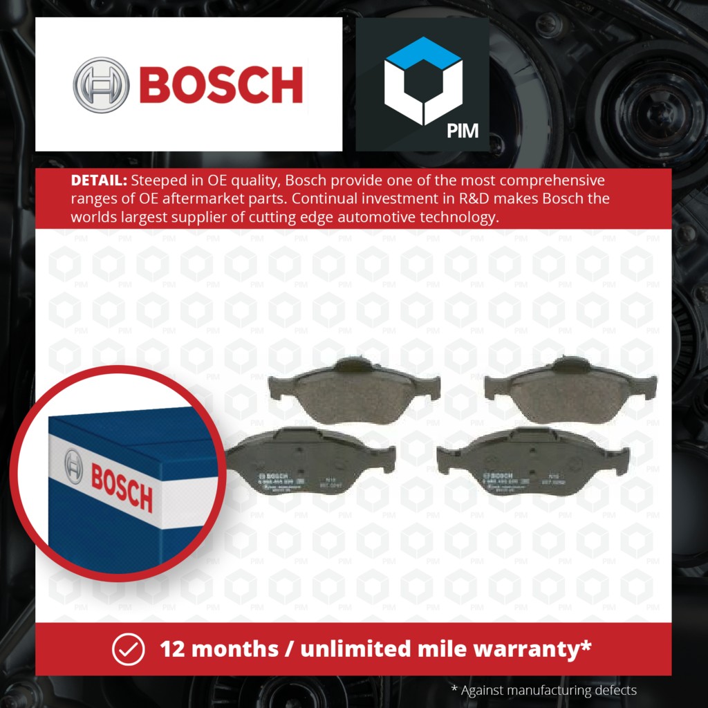 Bosch Brake Pads Set Front 0986495220 [PM1116347]