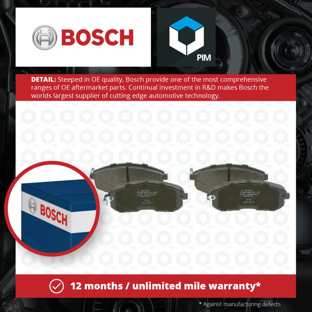 Bosch Brake Pads Set Front 0986494572 [PM1116152]