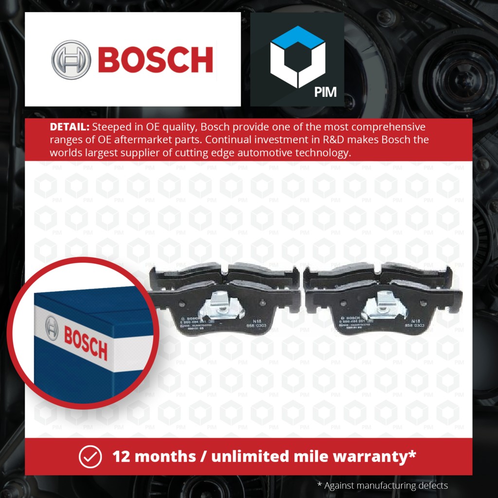 Bosch Brake Pads Set Front 0986494561 [PM1116145]