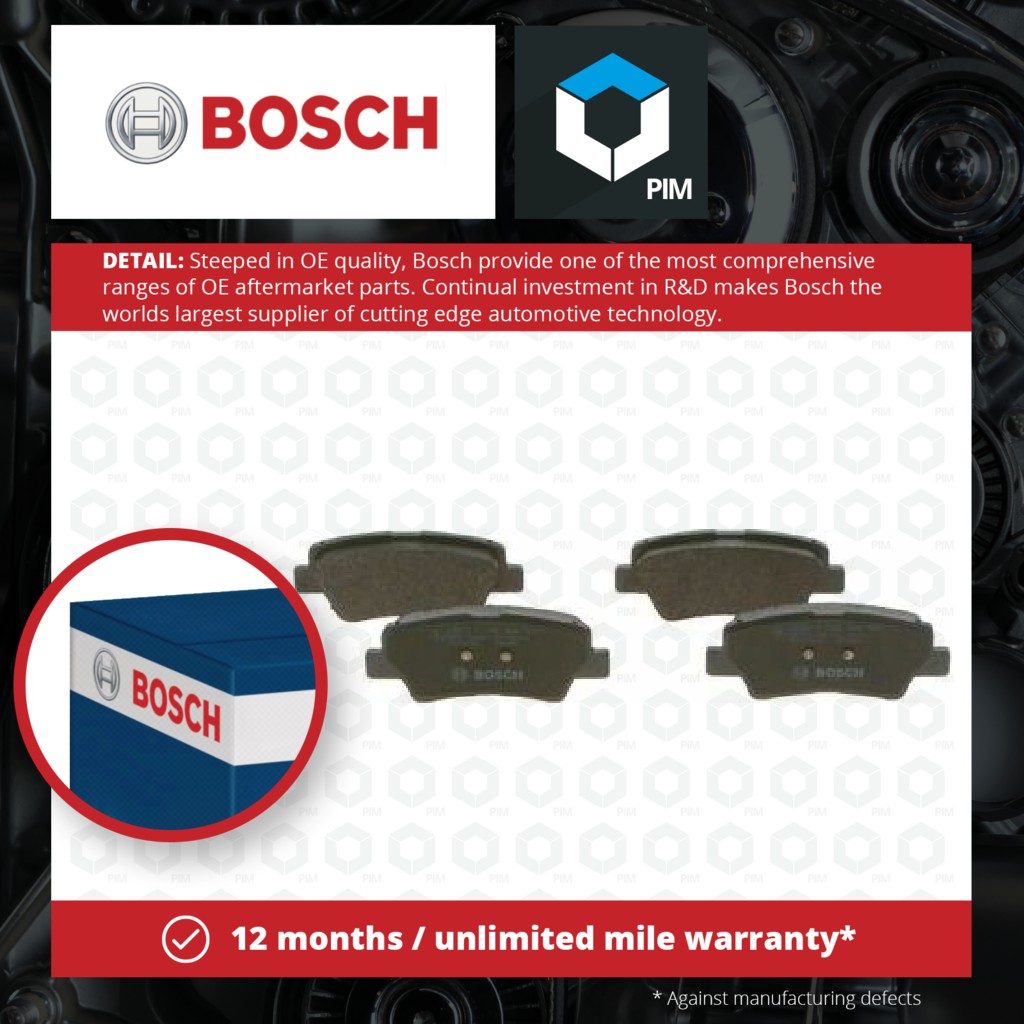 Bosch Brake Pads Set Rear 0986494557 [PM1116143]