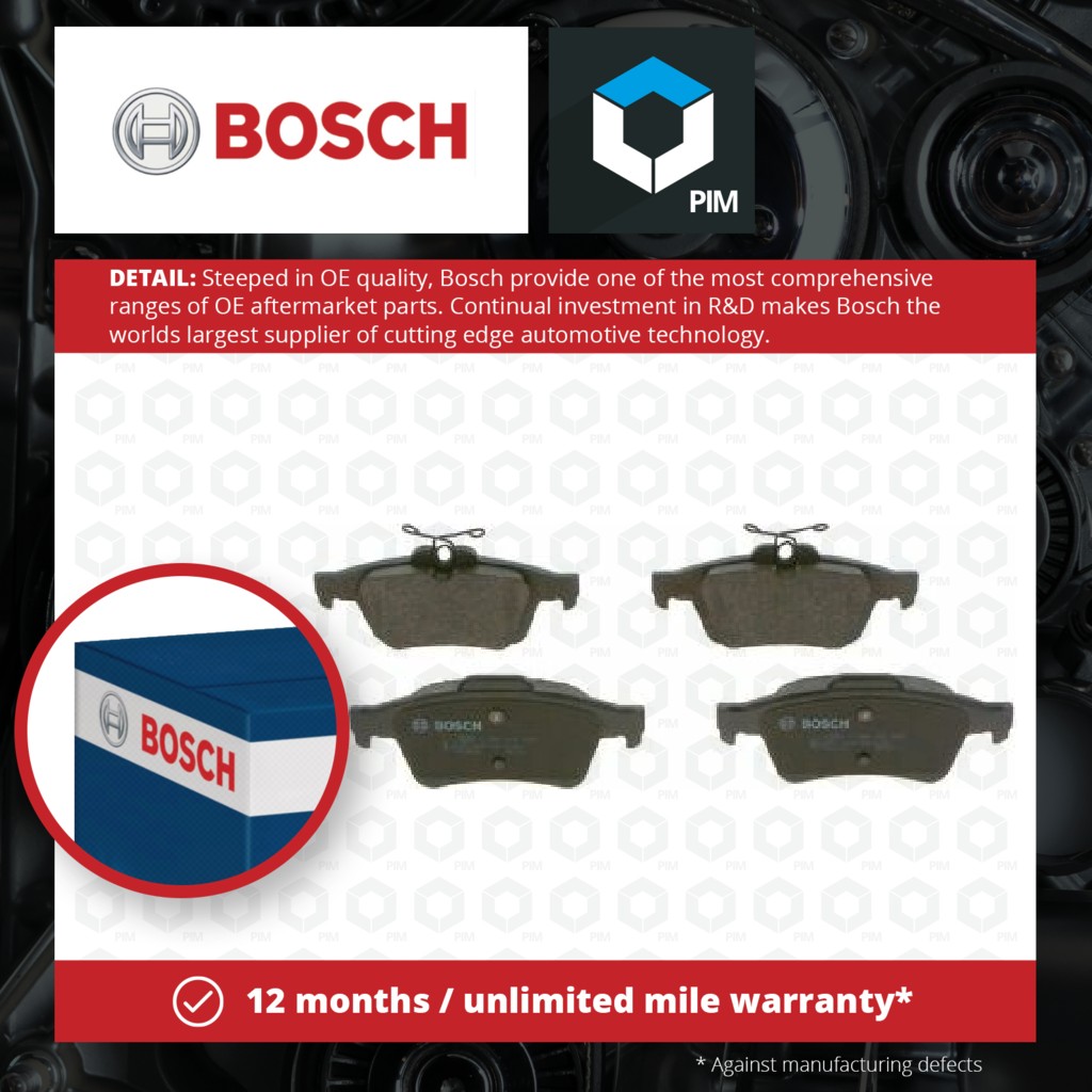 Bosch Brake Pads Set Rear 0986494528 [PM1116125]