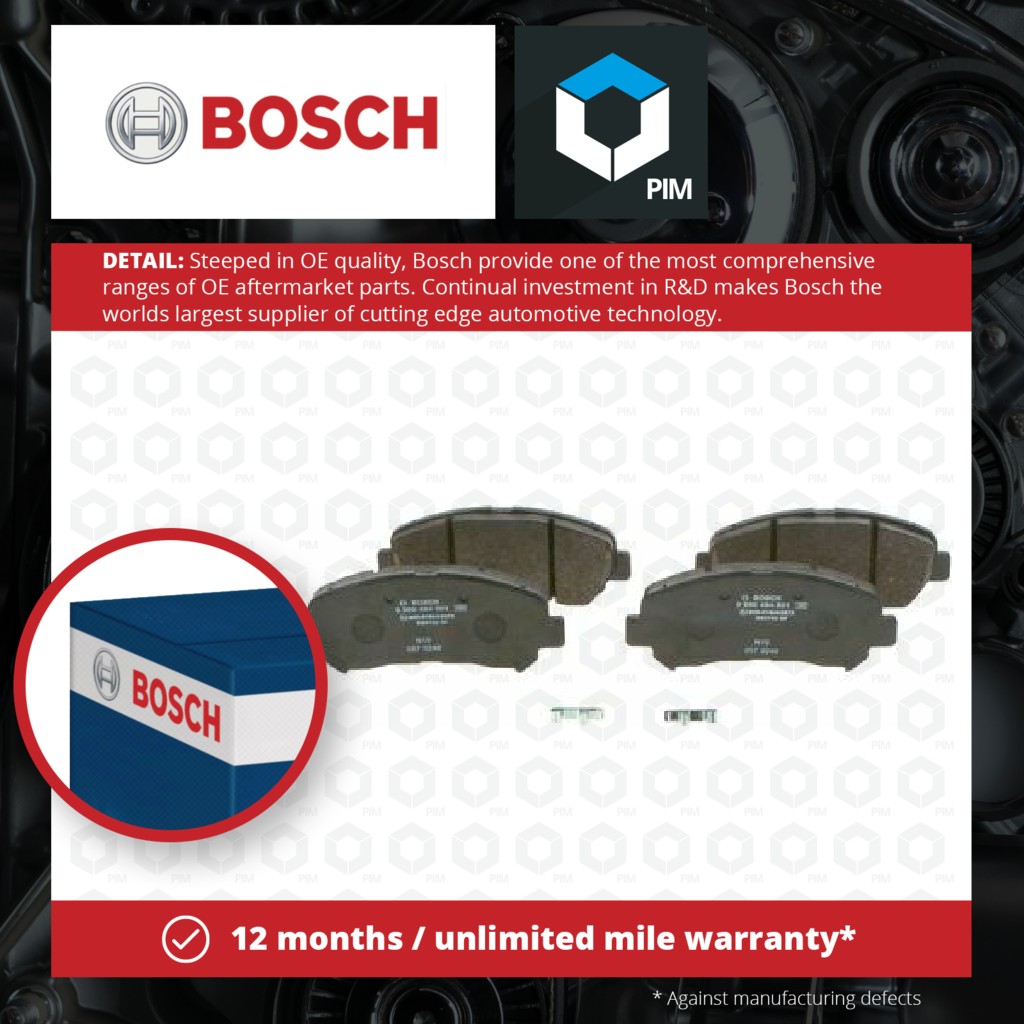 Bosch Brake Pads Set Front 0986494501 [PM1116106]