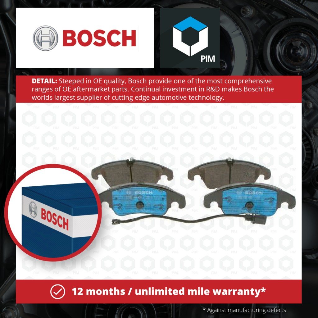Bosch Brake Pads Set Front 0986494456 [PM1116081]