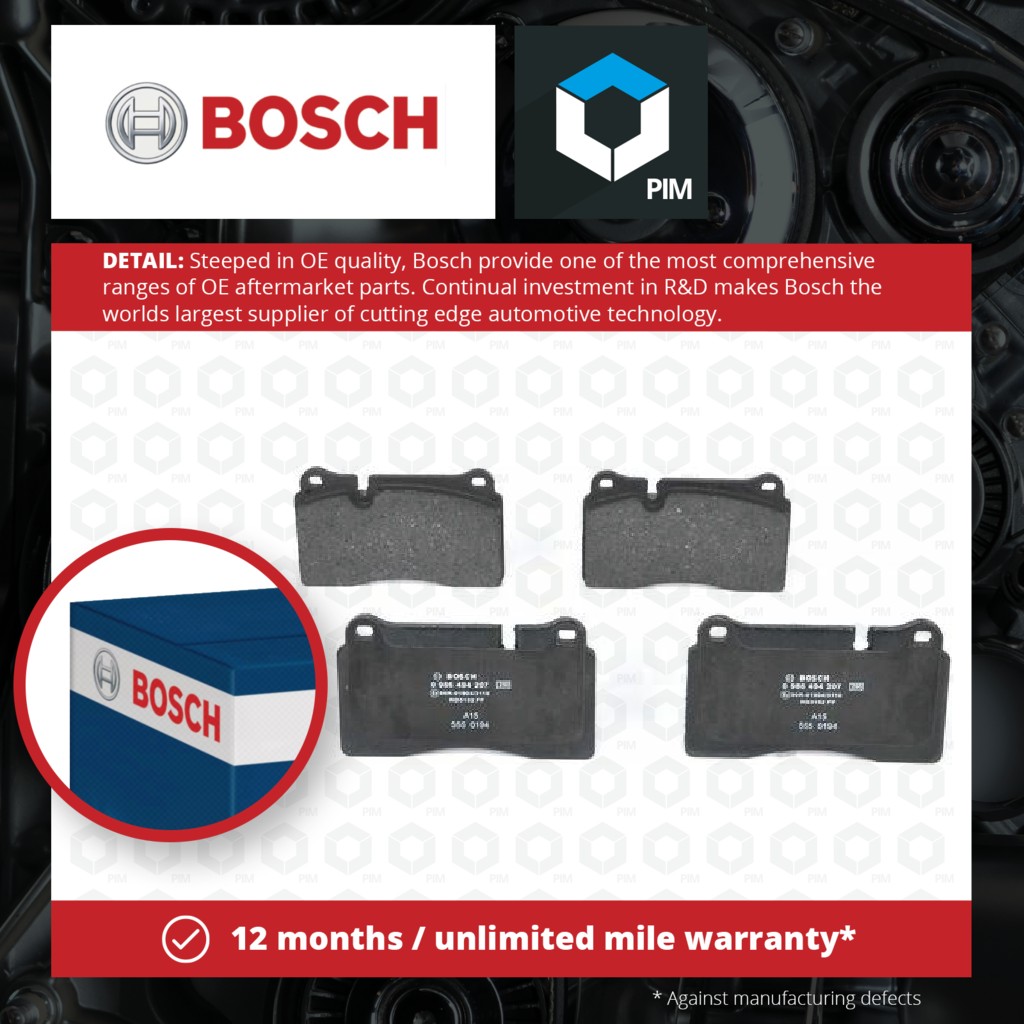 Bosch Brake Pads Set Front 0986494207 [PM1116051]
