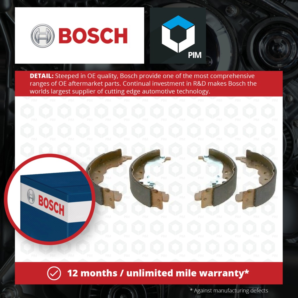 Bosch Brake Shoes Set 0986487899 [PM1116018]