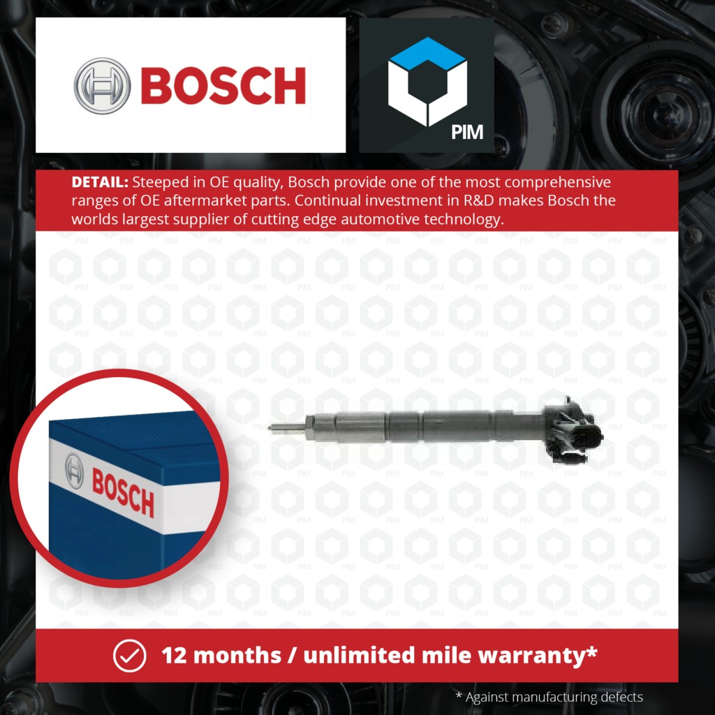 Bosch Diesel Fuel Injector 0986435350 [PM434847]
