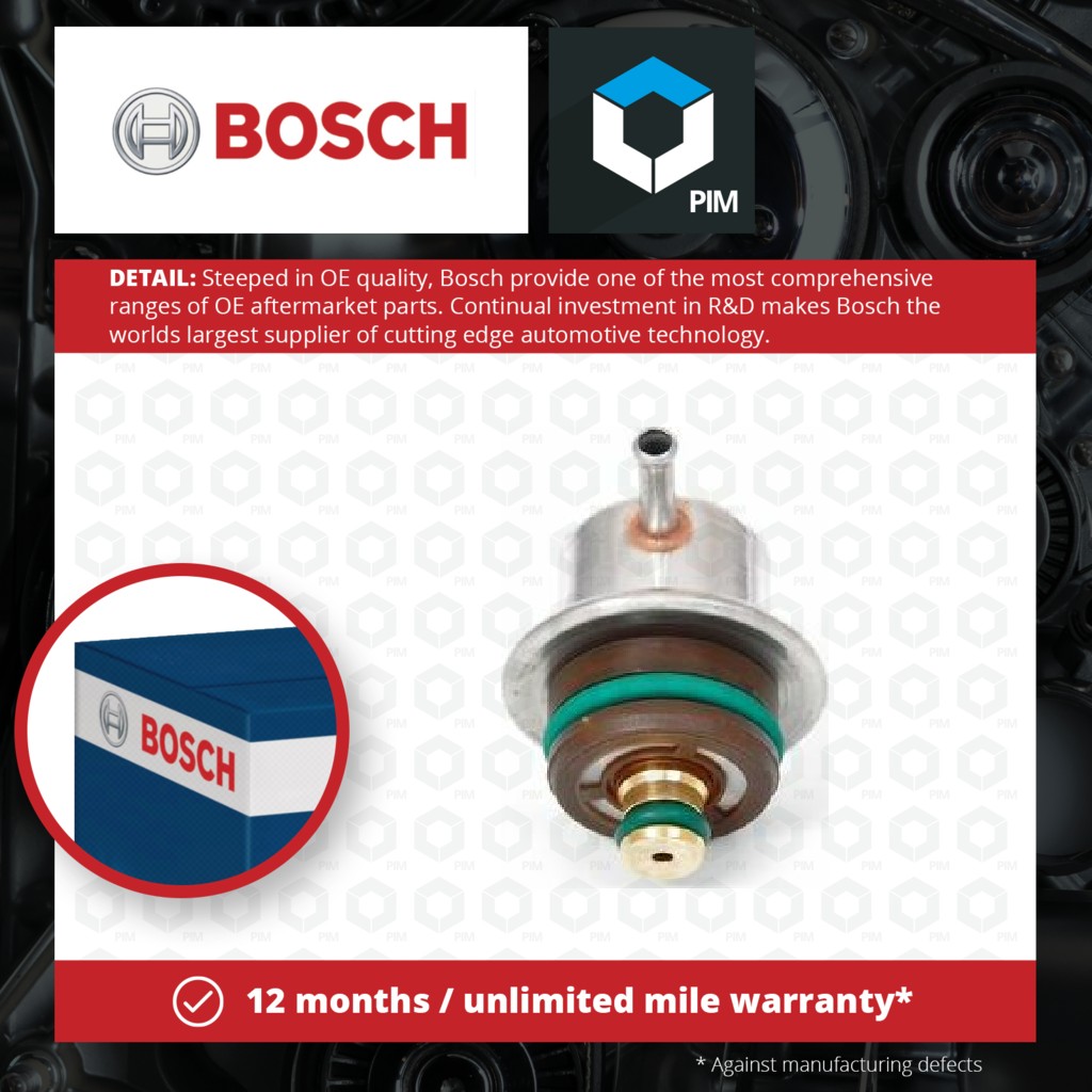 Bosch Fuel Pressure Regulator 0280160542 [PM1104009]