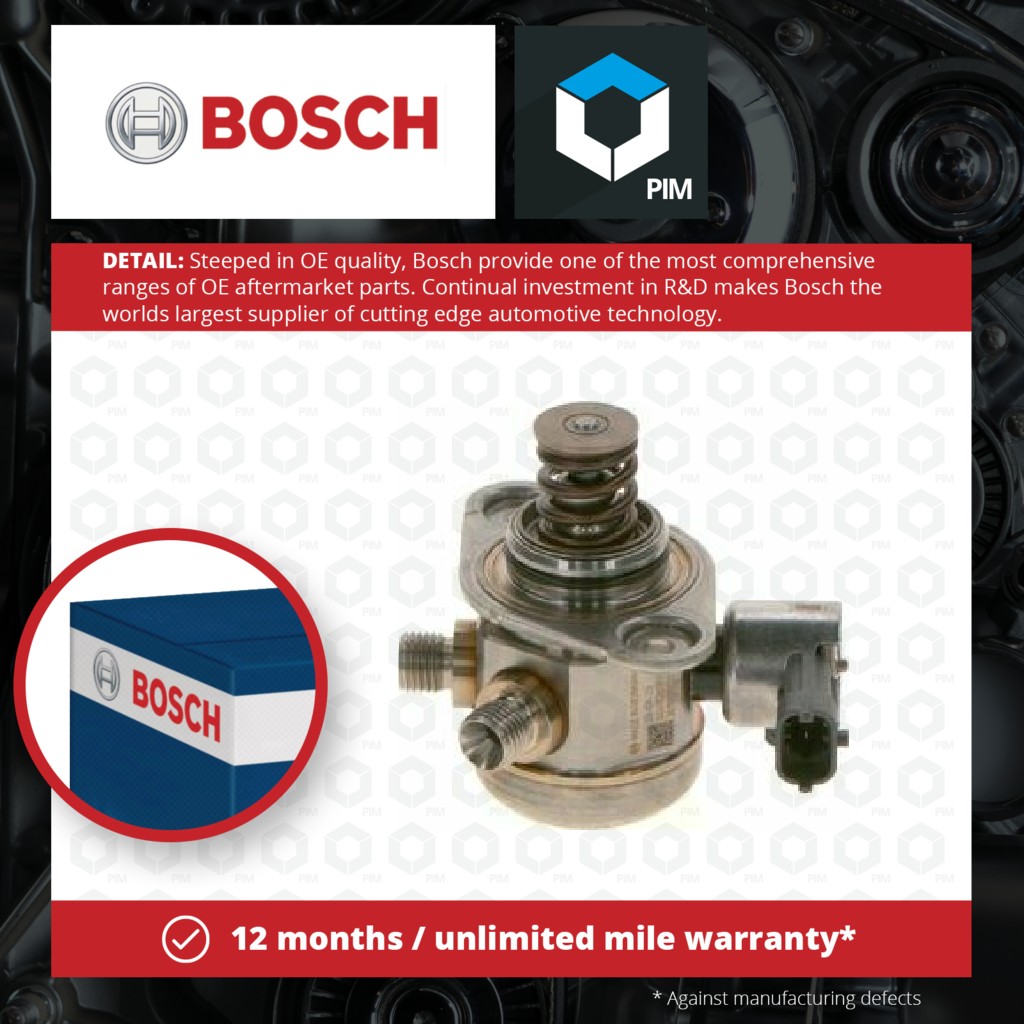 Bosch High Pressure Petrol Fuel Pump 0261520197 [PM1101946]