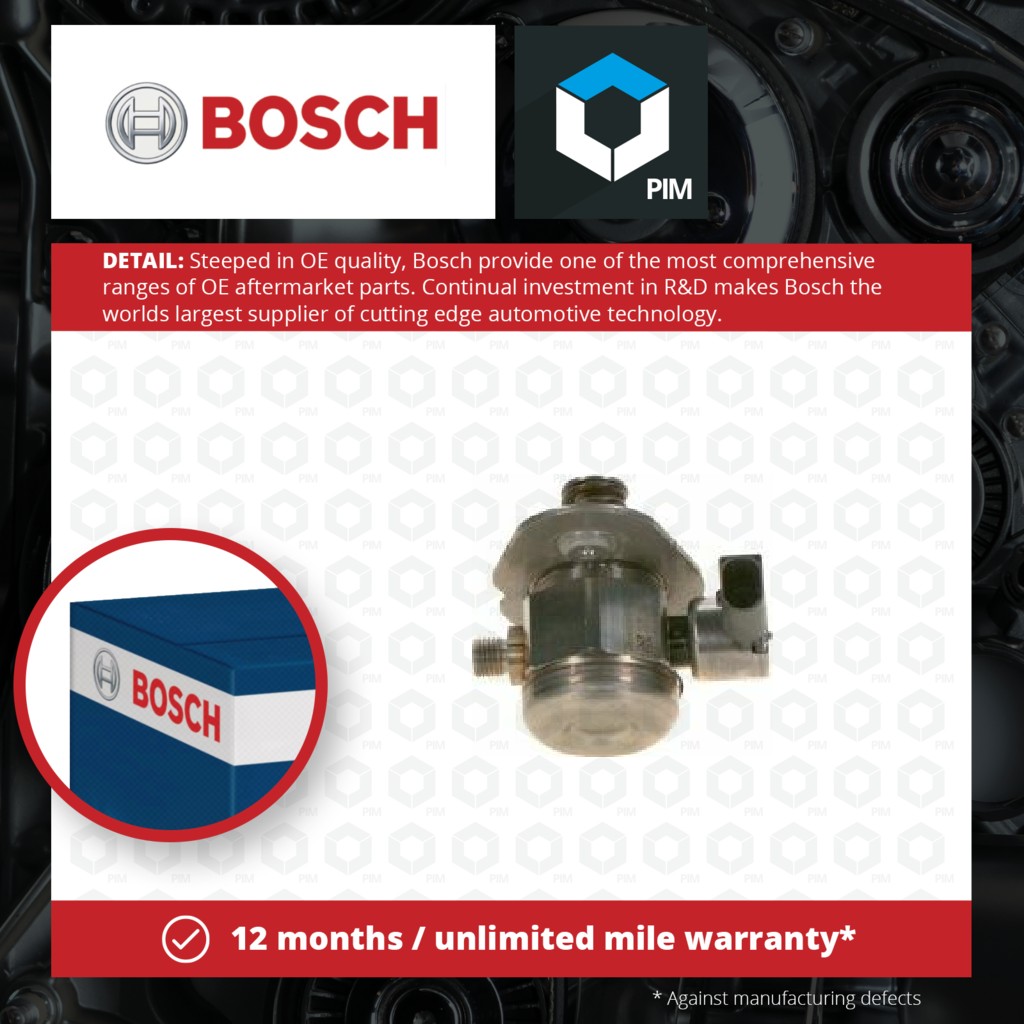 Bosch High Pressure Petrol Fuel Pump 0261520128 [PM1101941]