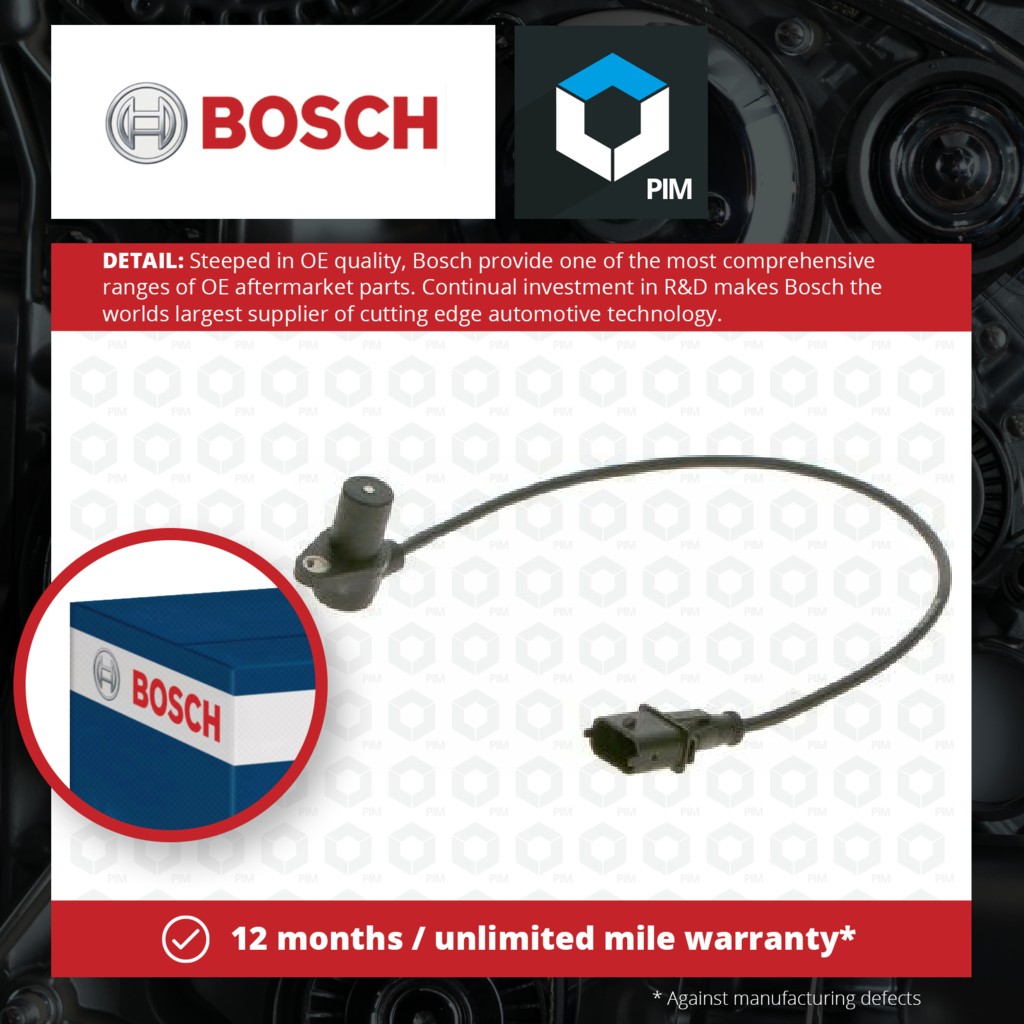 Bosch RPM / Crankshaft Sensor 0261210300 [PM1101842]