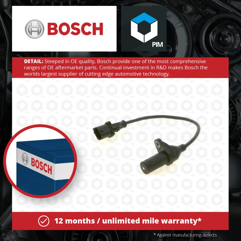 Bosch RPM / Crankshaft Sensor 0261210198 [PM1101833]