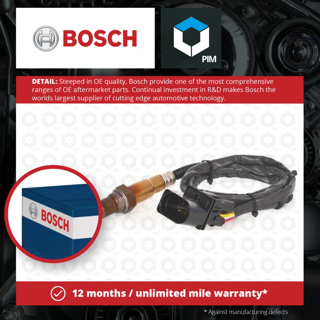 Bosch Lambda Sensor Pre Cat 0258017090 [PM1101478]
