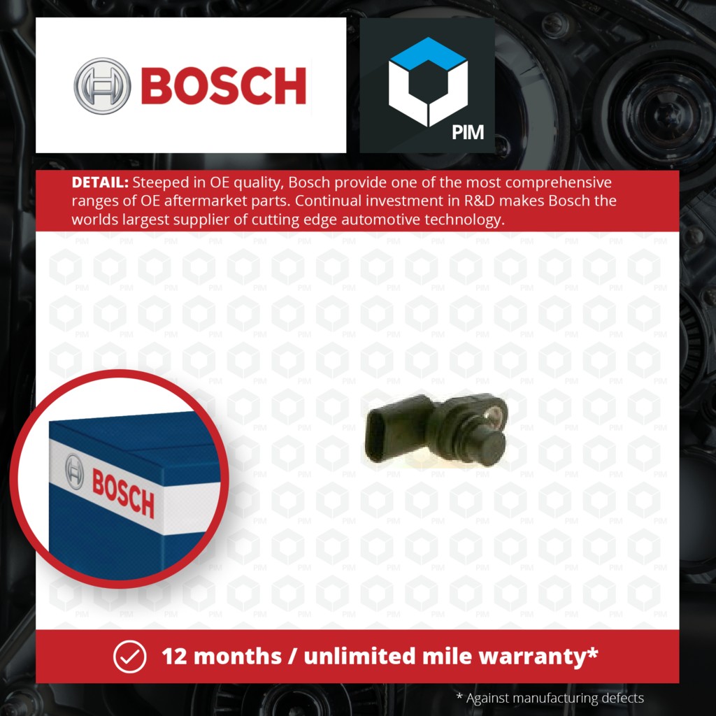 Bosch Camshaft Position Sensor 0232103125 [PM1100617]