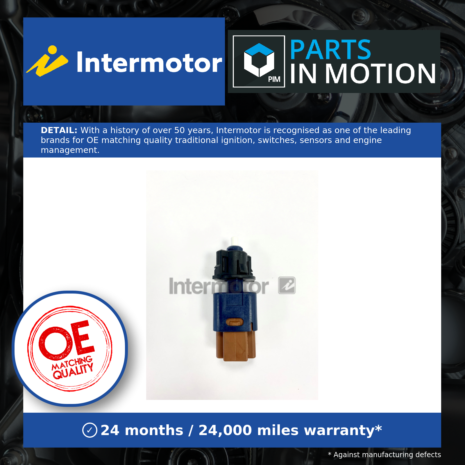 Intermotor Cruise Control Pedal Switch 51789 [PM1045900]
