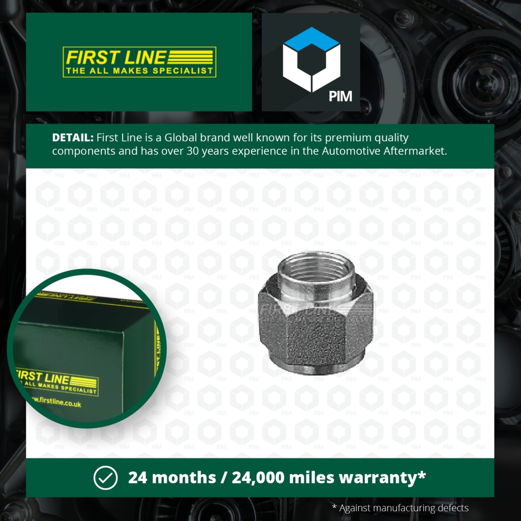 First Line Hub Nut Front FHN216 [PM1030944]