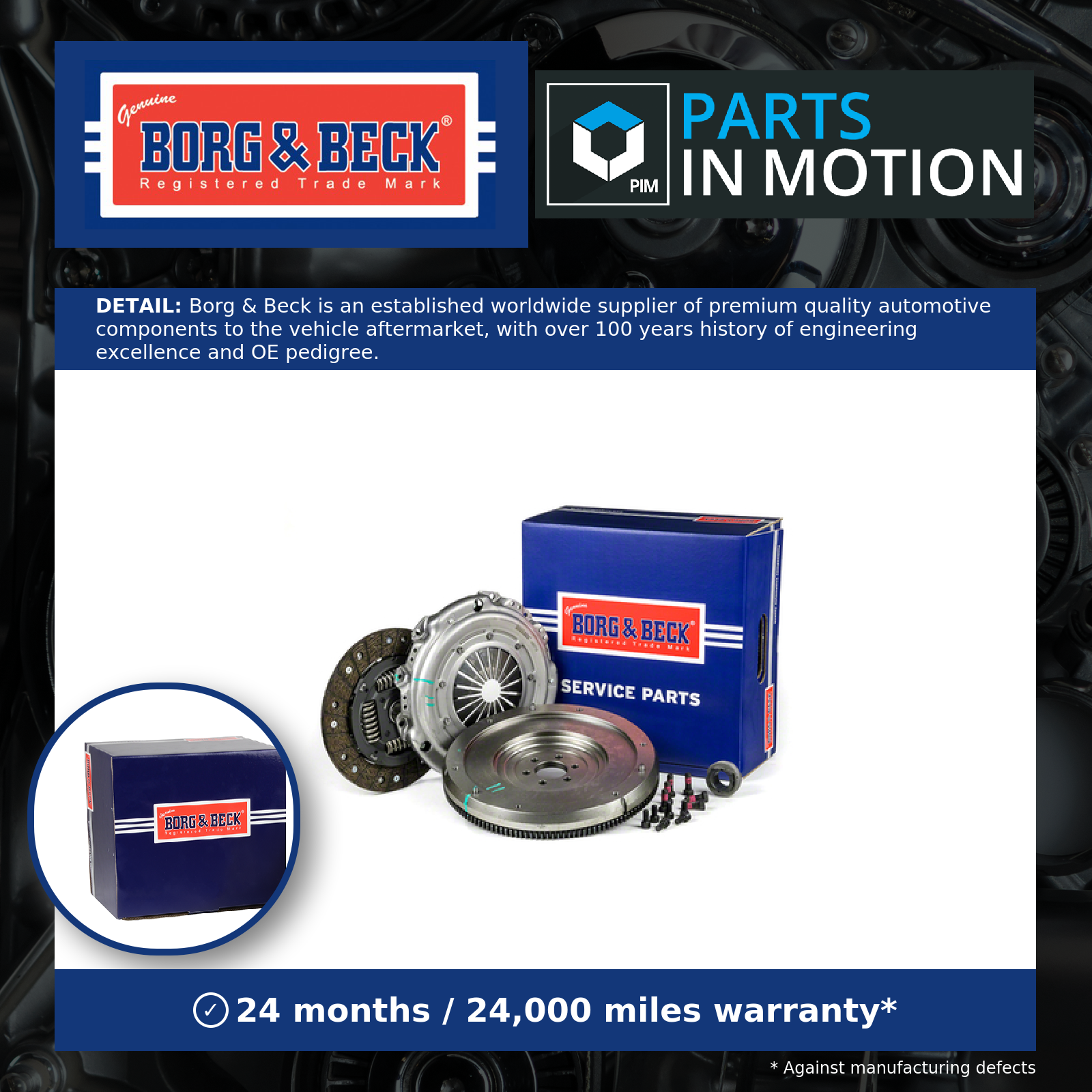 Borg & Beck Dual to Solid Flywheel Clutch Conversion Kit HKF1058 [PM1028382]