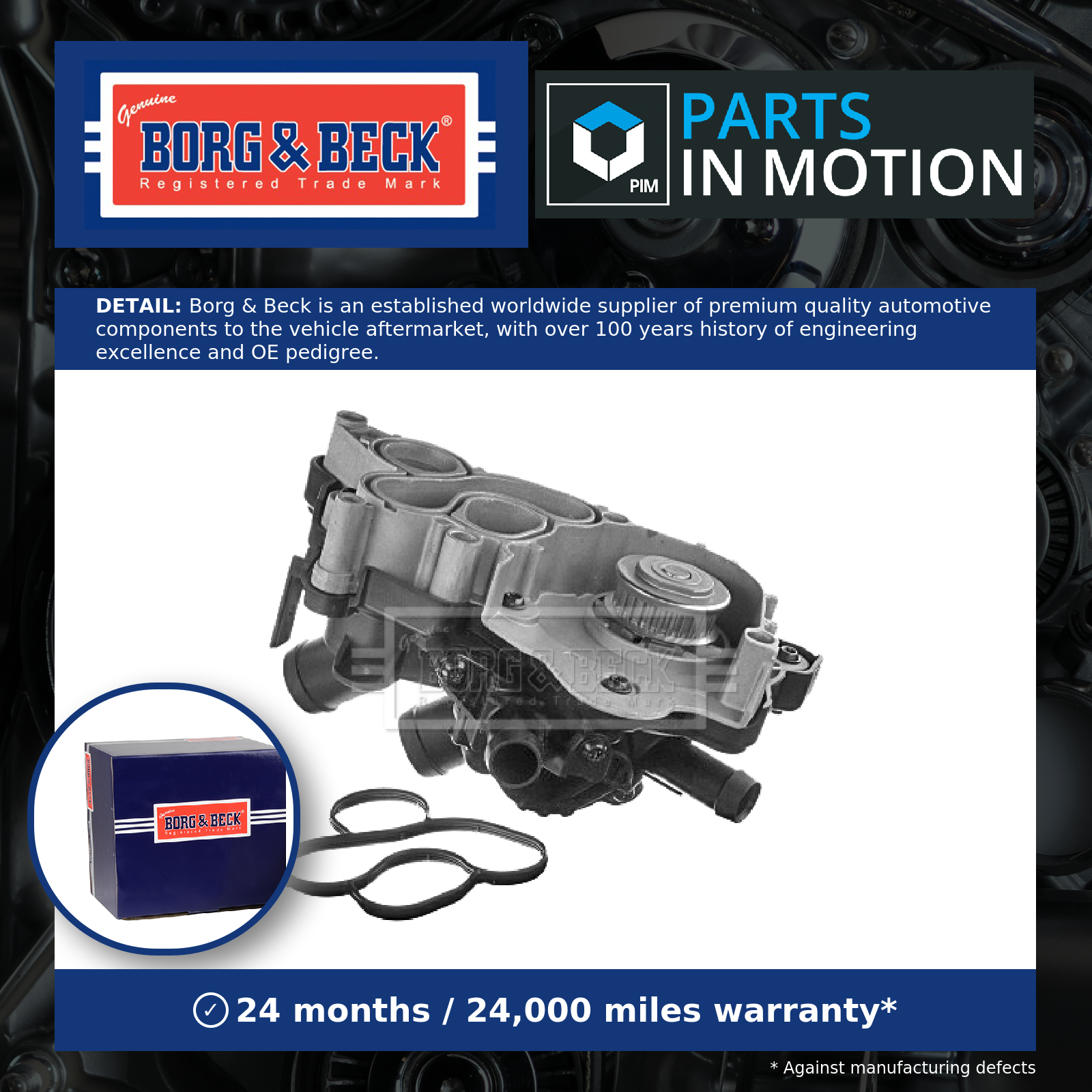Borg & Beck Water Pump BWP2354 [PM1027898]