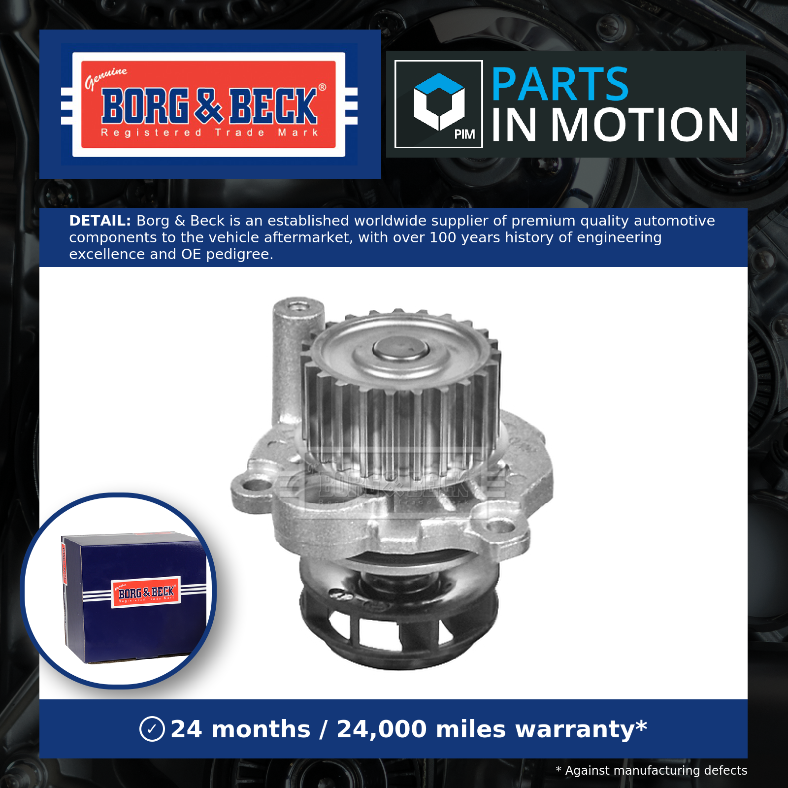 Borg & Beck Water Pump BWP1805 [PM1027459]