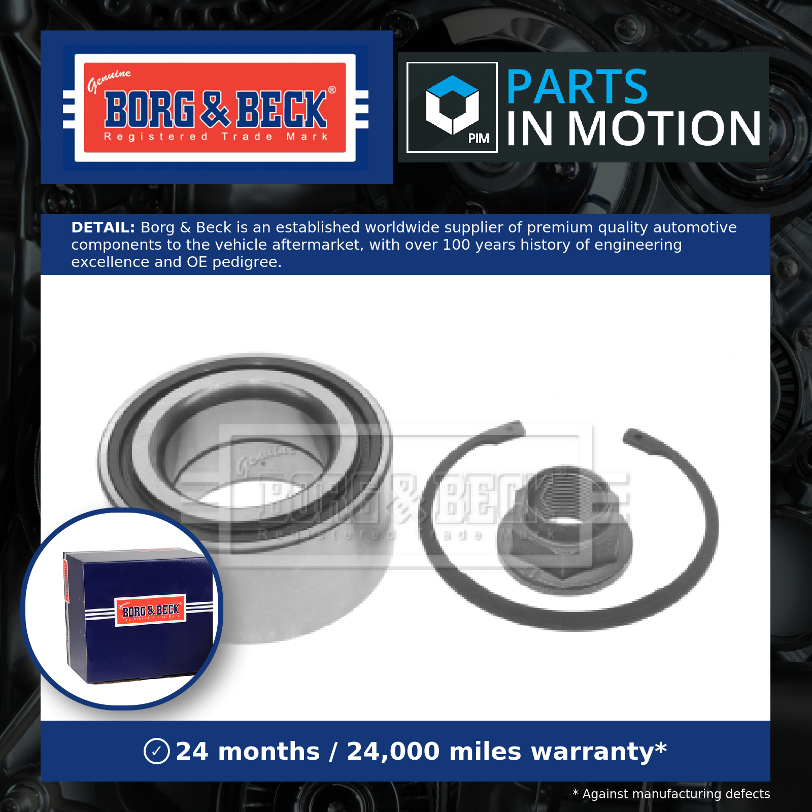 Borg & Beck Wheel Bearing Kit BWK1090 [PM1025833]