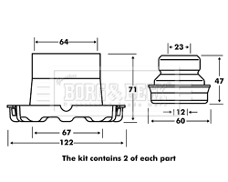 Borg & Beck BPK7108