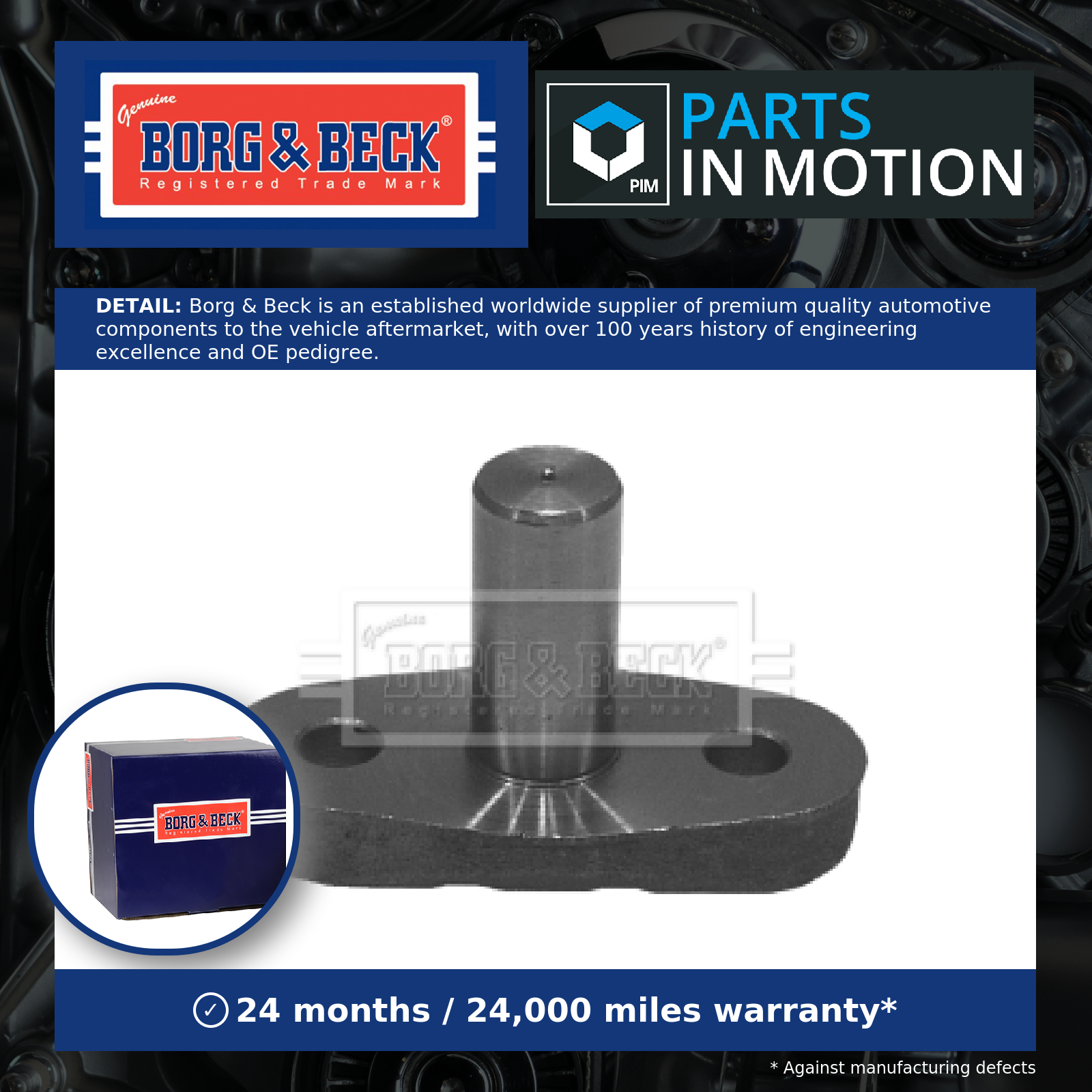 Borg & Beck Swivel Pin - Front BKP5831 [PM1018358]
