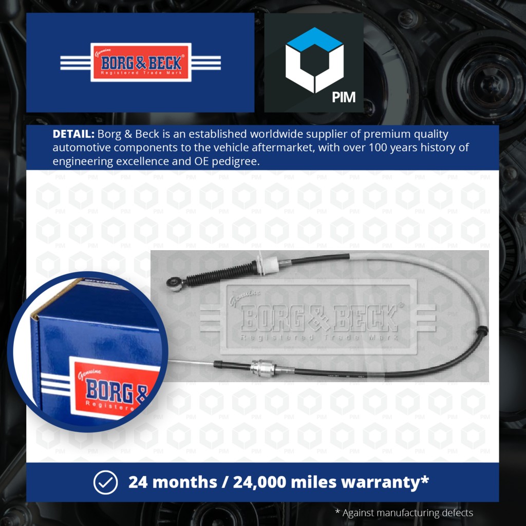 Borg & Beck Gear Change Cable BKG1091 [PM1018294]