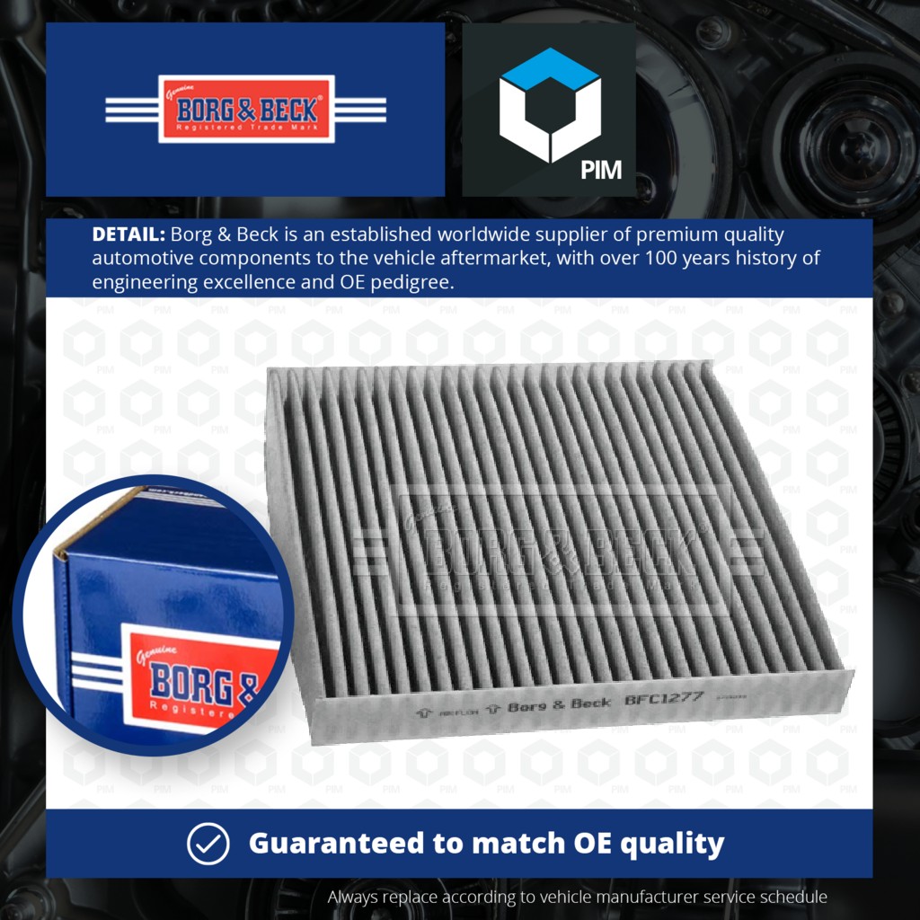 Borg & Beck Pollen / Cabin Filter BFC1277 [PM1014576]