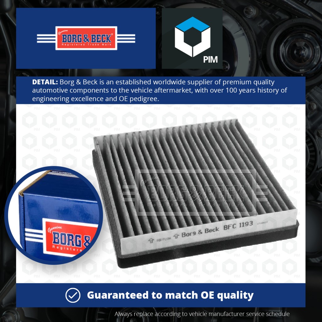 Borg & Beck Pollen / Cabin Filter BFC1193 [PM1014499]