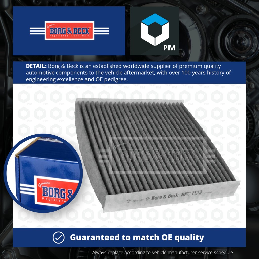 Borg & Beck Pollen / Cabin Filter BFC1173 [PM1014479]