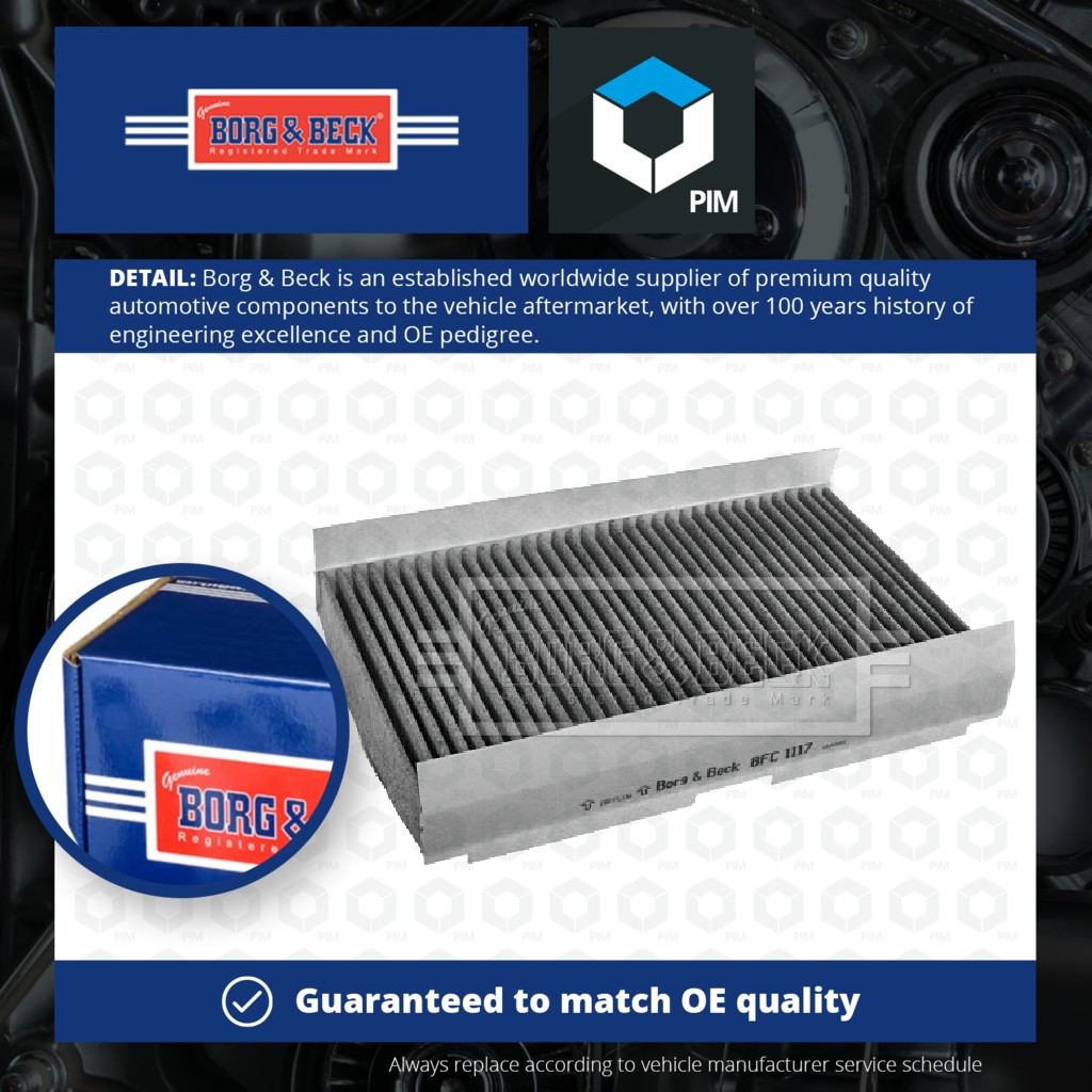 Borg & Beck Pollen / Cabin Filter BFC1117 [PM1014424]