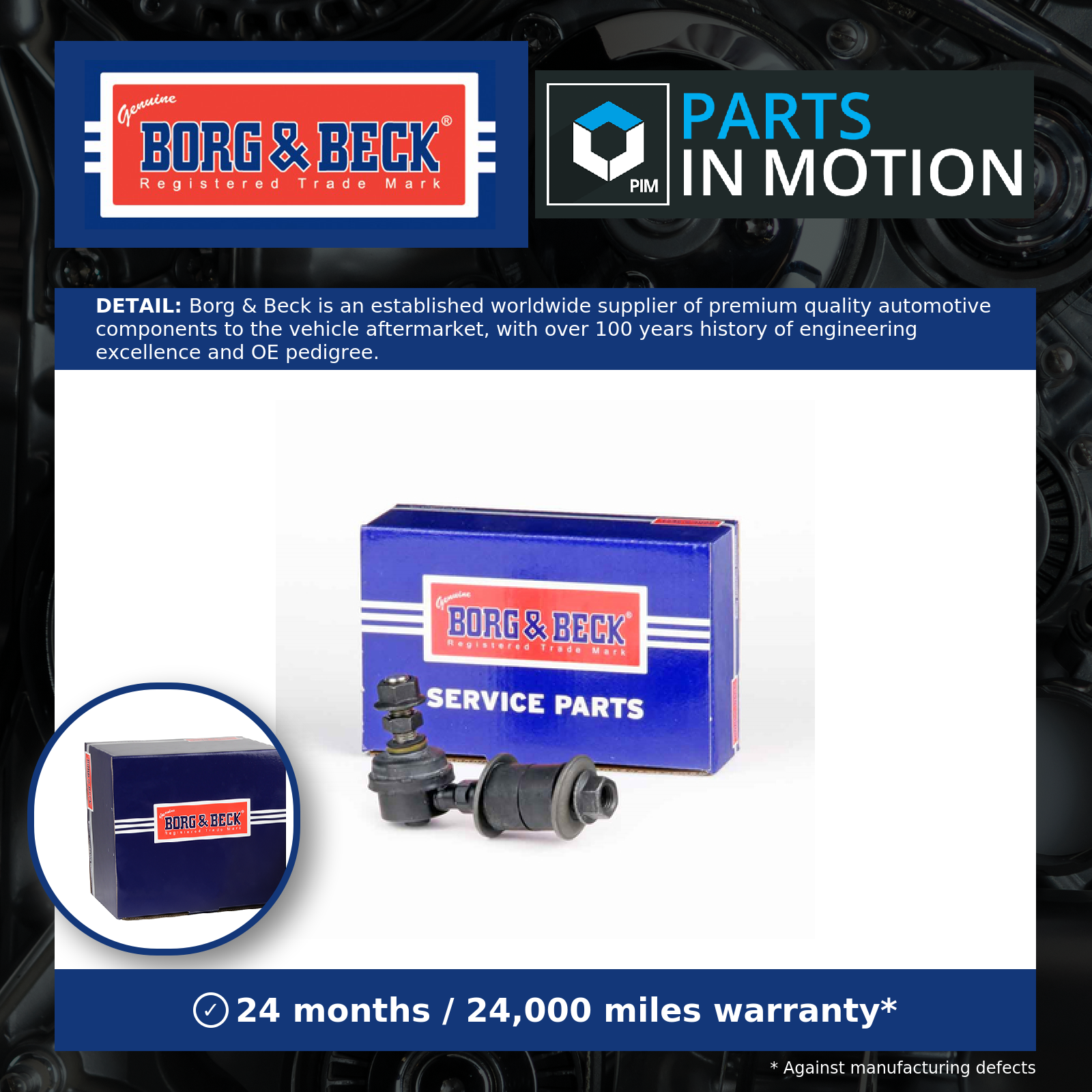 Borg & Beck Anti Roll Bar Link BDL6702 [PM1011774]