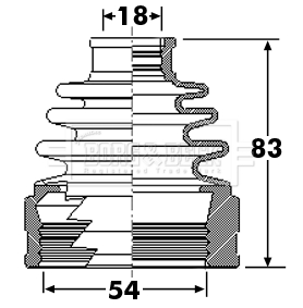 Borg & Beck BCB6306 CV Joint Boot