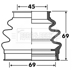 Borg & Beck BCB2885 CV Joint Boot