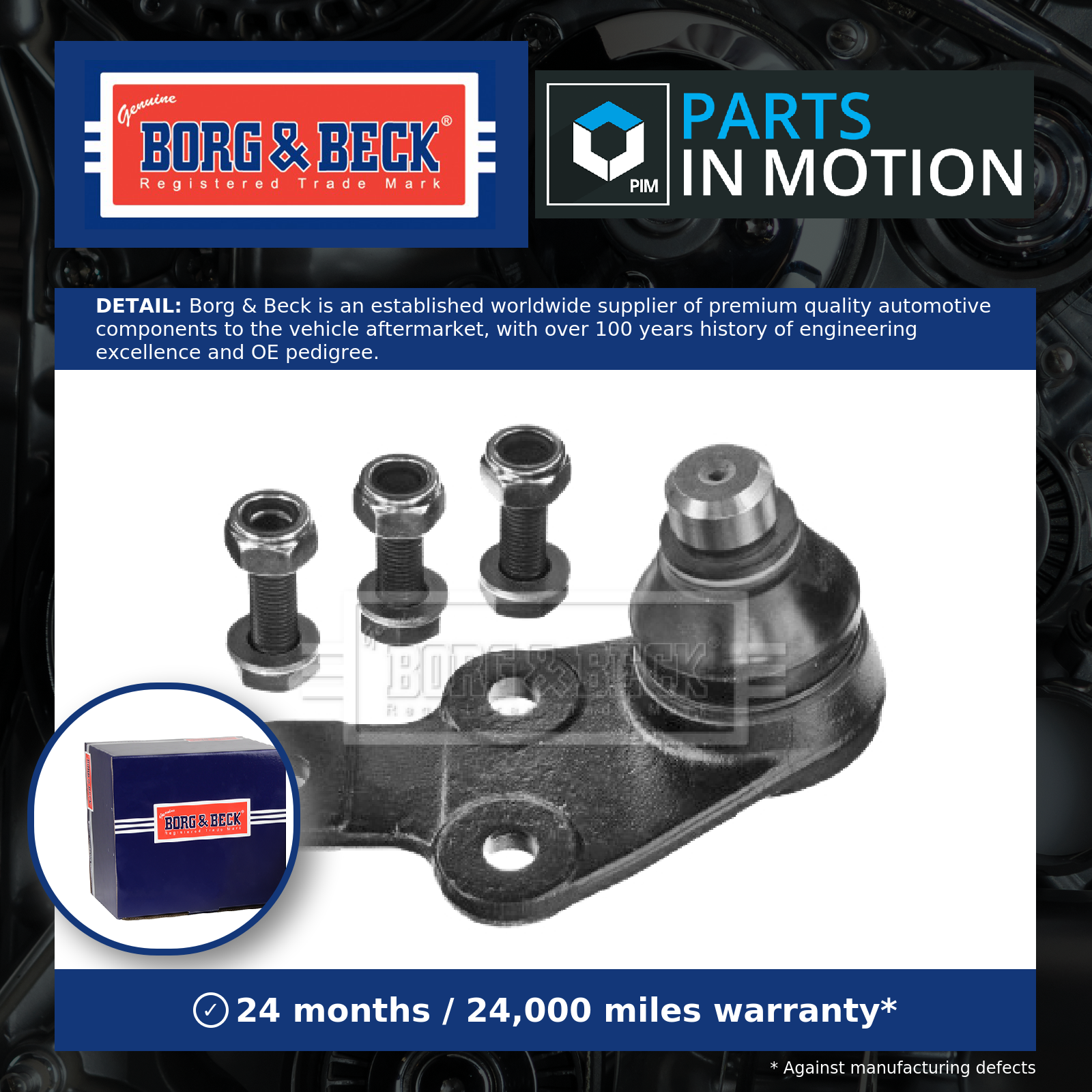 Borg & Beck Ball Joint Lower Right BBJ5722 [PM1006399]