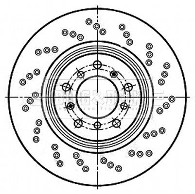 Borg & Beck BBD6057S Brake Disc Single Vented