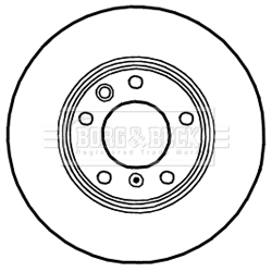 Borg & Beck BBD6052S 2x Brake Discs Pair Vented
