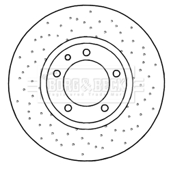 Borg & Beck BBD6044S Brake Disc Single Vented