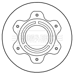 Borg & Beck BBD6026S Brake Disc Single Vented